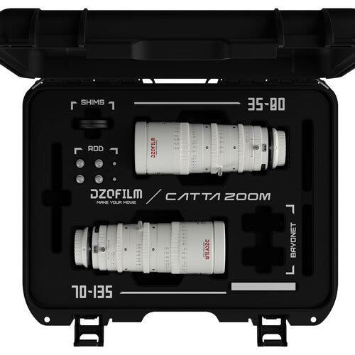 DZOFilm Catta 2-lens KIT E 35-85mm / 70-135mm FF/VV T2.9 - PL&EF Mount - in case