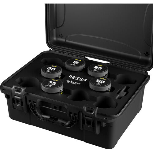 DZOFilm Vespid 5 -lens KIT 12/25/35/50/75mm FF/VV T2.1-2.8 - PL&EF mount (Imperial) - in case