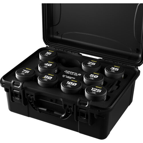 DZOFilm Vespid 9-lens KIT 16/25/35/40/50/75/90 Macro Imperial/100/125mm FF/VV T2.1-2.8 - PL&EF mount (Imperial/ Metric) - in case