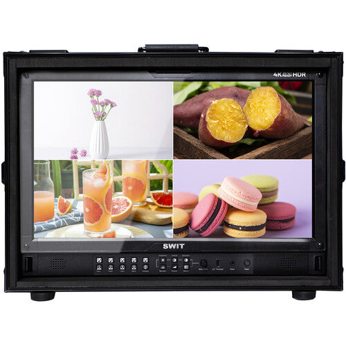 SWIT FM-215HDR21.5" FHD QLED, 1000nit HDR, 100% DCI-P3, 12G-SDI/HDMI, PBP/PIP, zero-latency, auto-calibration, flight case, VESA mount.