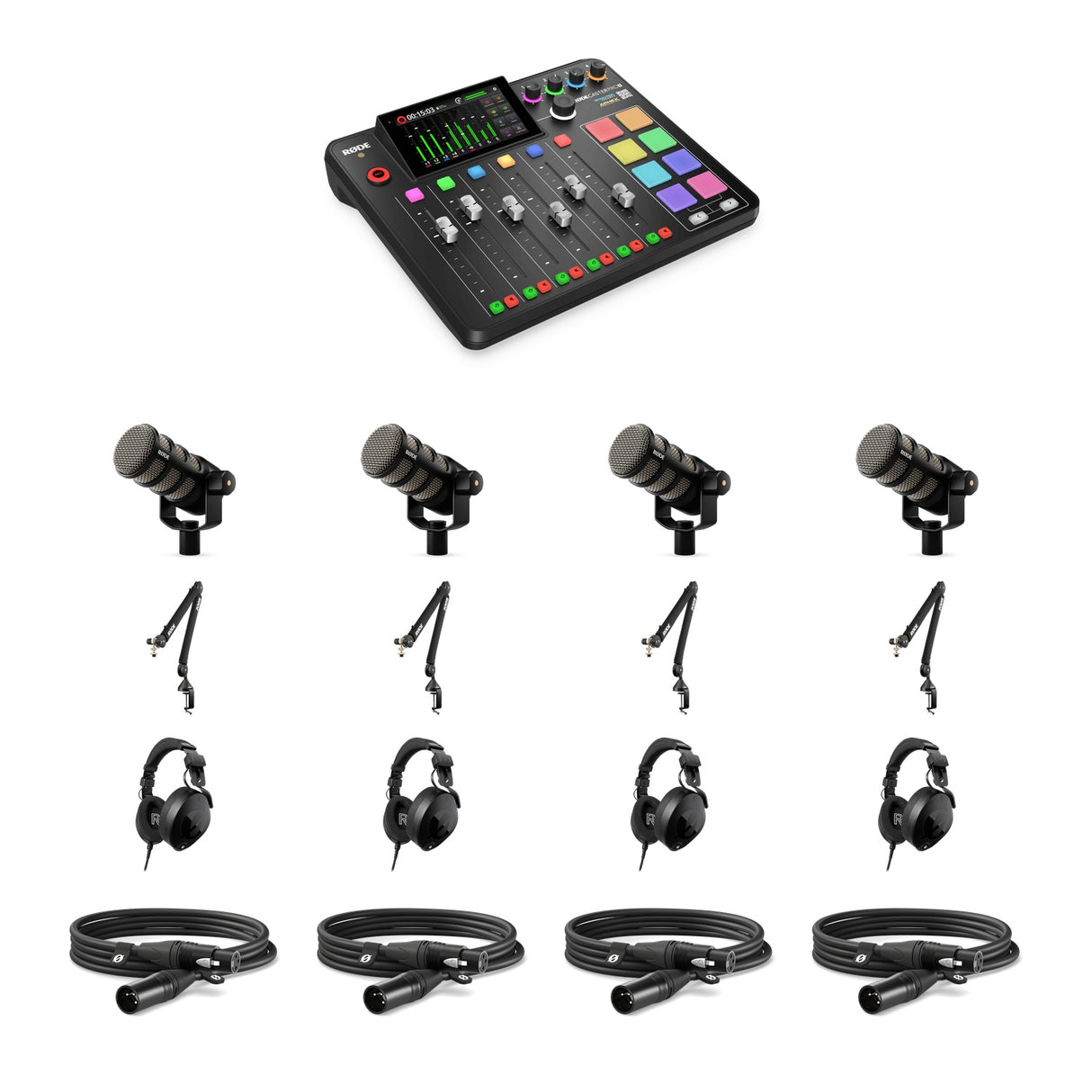 RØDE Studio Podcast Package (4-Person)