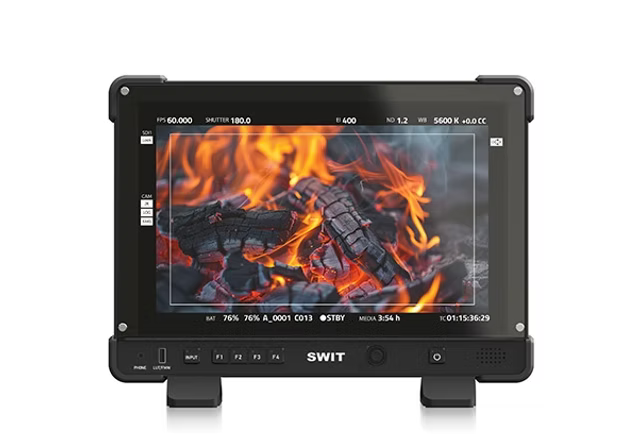 SWIT K1515.4" 1500nit 10bit IPS monitor, SDI/HDMI, HDR LUTs, scopes, scene OS, V-mount power, C-stand mount, case included.