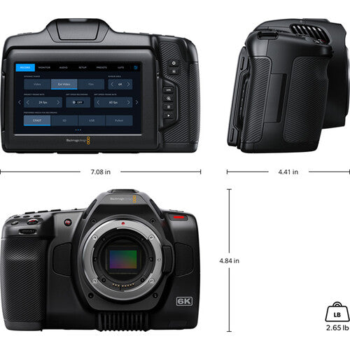 Blackmagic Design Pocket Cinema Camera 6K Pro EF Lens Mount (Body