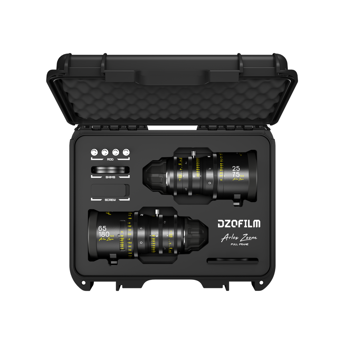 DZOFilm Arles Zoom 2-Lens Set 25-75mm and 65-180mm T2.6 FF/VV - PL Mount (Imperial)