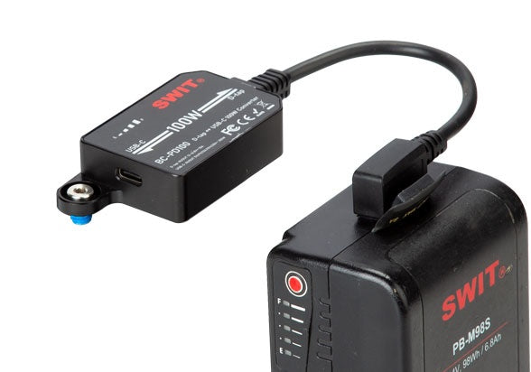 SWIT BC-PD100Canon LP-E6P dummy battery with USB-C PD input, 8.4V/3A output, wide EOS/BMPCC compatible