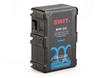 SWIT BIVO-200196Wh B-mount battery, 14.4/28.8V dual-voltage, 200W load, 2x D-tap, LED torch, OLED display, 1.2m drop-proof