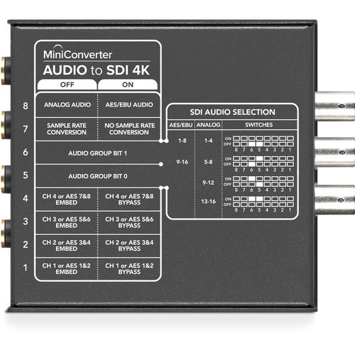 Blackmagic Design Mini Converter - Audio to SDI 4K