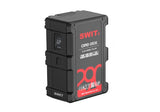 SWIT CIMO-290S290Wh V-mount battery, 14.4V, 250W load (335W peak), 2x D‑tap, USB-C 65W in/out, USB-A 18W, OLED, LED torch, 1.2m drop‑proof