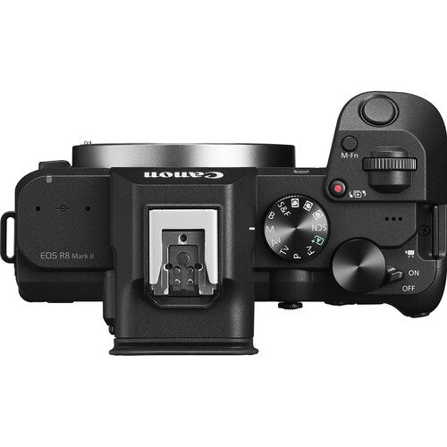 Canon EOS R8 Mark II mirrorless camera, top control layout