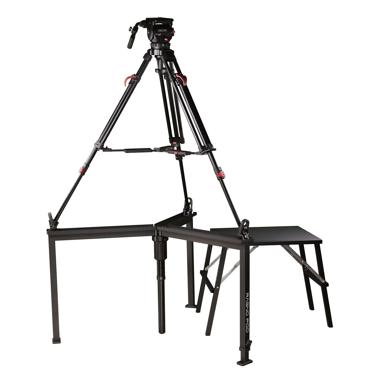 Cartoni Ragno Pod with Operator Platform and Carrying Case