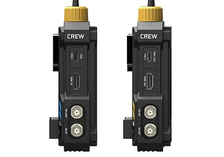 SWIT CREW-VSDI/HDMI wireless system, 1.2km LOS range, USB-C output, V-mount power, 32ms latency, supports 4x receiver multicast.