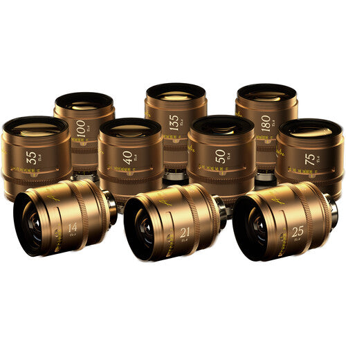 DZOFilm Arles Lustre 10-lens KIT 14/21/25/35/40/50/75/100/135/180mm FF/VV - PL Mount (Imperial) - in case