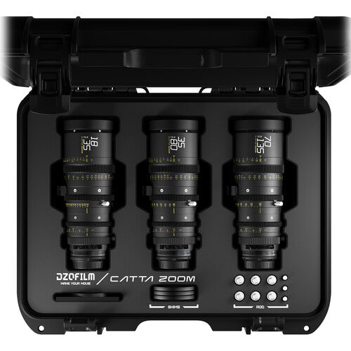 DZOFilm Catta 3-lens KIT E3 18-35mm/35 -80mm/70-135mm FF/VV T2.9 - E Mount - in case