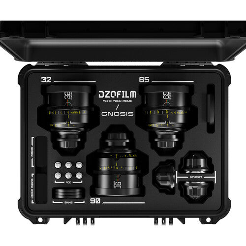 DZOFilm Gnosis Macro 3-Lens KIT 32 /65/ 90mm T2.8 - LPL mount (Imperial) - in case
