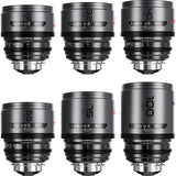 DZOFilm Pavo 2x anamorphic 6-lens set 28/32/40/55/75/100mm T2.1 -T2.4 (100mm) Neutral Coating- PL&EF mount (Imperial) - in case