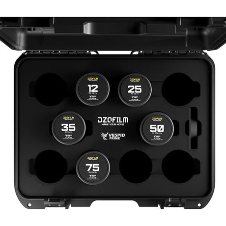 DZOFilm Vespid 5 -lens KIT 12/25/35/50/75mm FF/VV T2.1-2.8 - PL&EF mount (Imperial) - in case