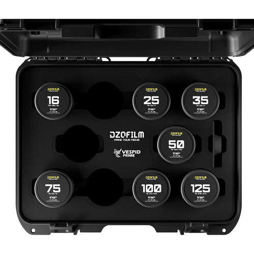 DZOFILM　Vespid 25/35/50/75/100/125 T2.1+ DZOFILM Vespid Prime Cinema Lens Kit A with 25/35/50/75/100/125mm
