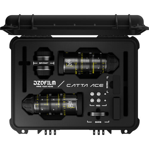 DZOFilm Catta 2-lens KIT E1 18-35mm / 35-80mm FF/VV T2.9 - PL&EF Mount - in case