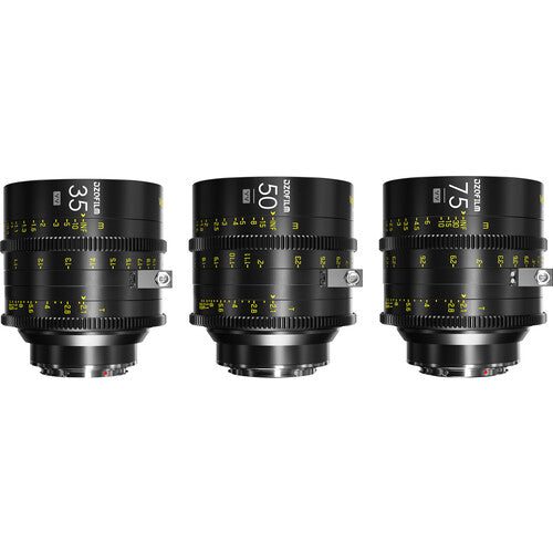 DZOFilm Vespid Cyber 3-lens KIT 35/ 50/ 75mm FF/VV R2.1 - PL & EF mount (with lens data) - in case