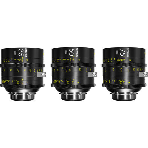 DZOFilm Vespid Cyber 3-lens KIT 35/ 50/ 75mm FF/VV R2.1 - PL & EF mount (with lens data) - in case