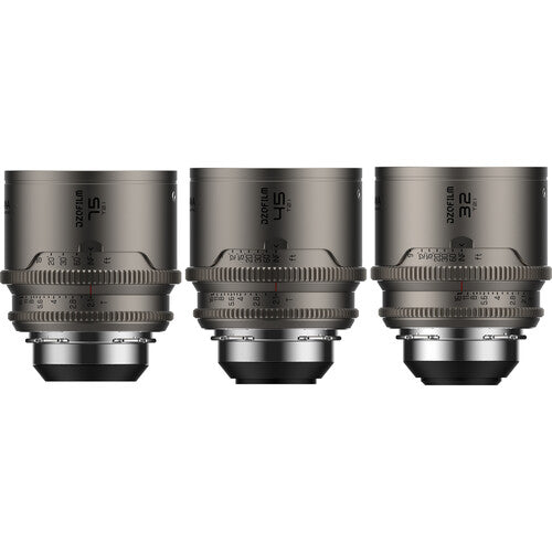 DZOFilm Arcana Anamorphic Prime 3-Lens Kit (ARRI PL, Titanium)