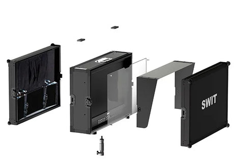 SWIT FM-U245HDR23.8" 4K HDR monitor, 12G-SDI/HDMI 2.0, quad-view, LUTs, scopes, V-mount, zero-latency, flight case, stand mount.