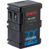 SWIT HB-A290B290Wh B-mount battery, 28.8V, 250W load, 2x D-tap, USB-C & A, OLED display, LED torch, 1.2m drop-proof