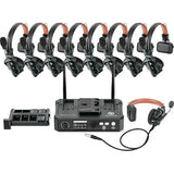 Hollyland Solidcom C1-HUB8S Full-Duplex Wireless DECT Intercom System with 9 Headsets and HUB Base (1.9 GHz)