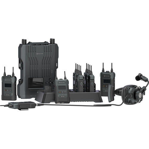 Hollyland Solidcom M1 Pro Full-Duplex Wireless Intercom System with 8 Beltpacks & Single-Ear Headsets (1.9 GHz)