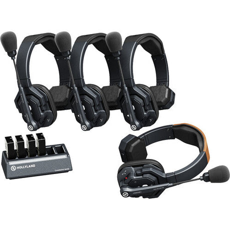 Hollyland Solidcom SE-4S Wireless 4-Person Noise Cancelling Headset Intercom