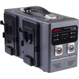 SWIT PC-P430S4-ch V-mount battery charger, 16. V, 3 A per channel, LED indicators, XLR DC output