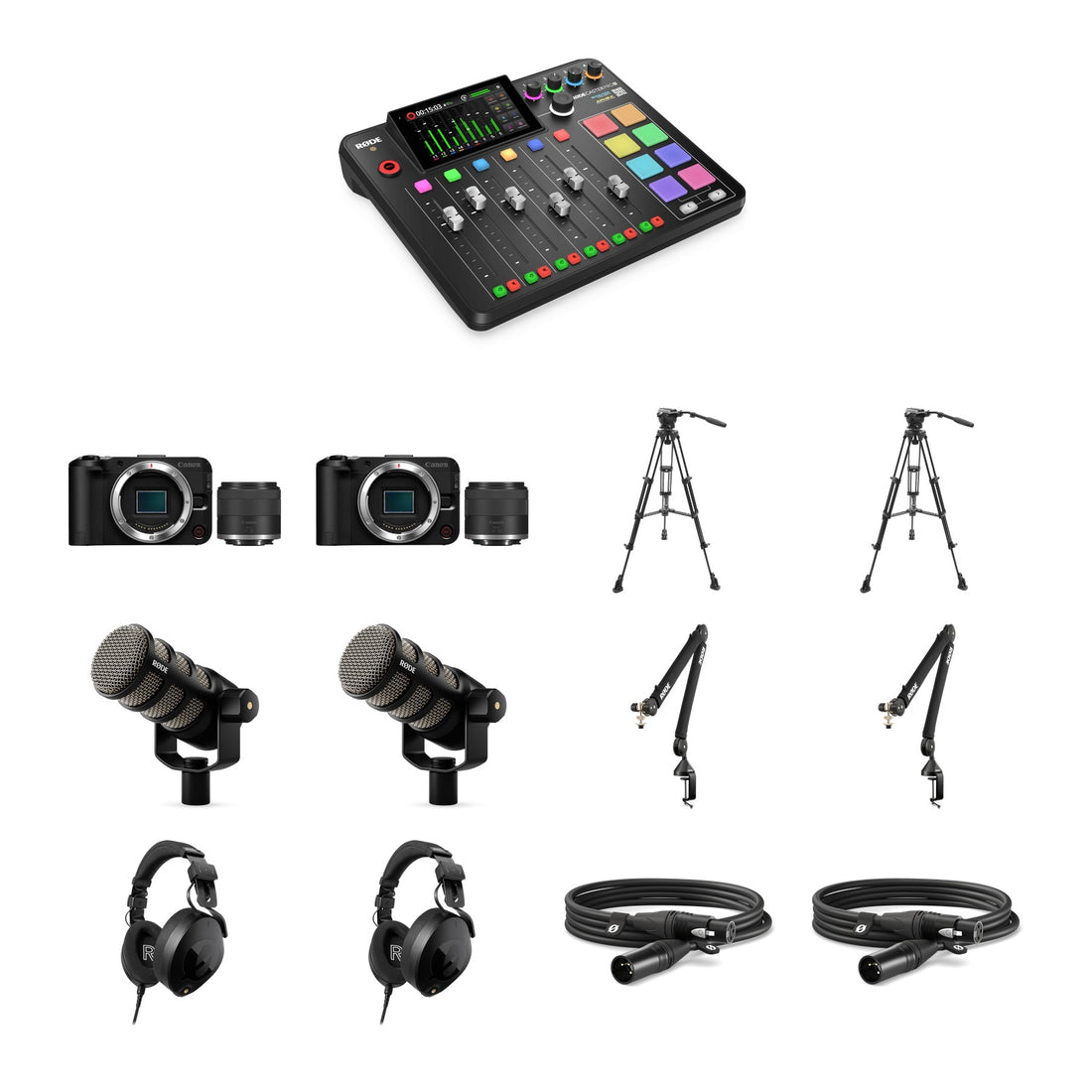 Canon EOS R50 V Multi-Camera Podcast Bundle