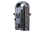 SWIT SC-302S2‑ch V‑mount simultaneous charger, 16.8V 2A per channel, LED indicators, light portable design