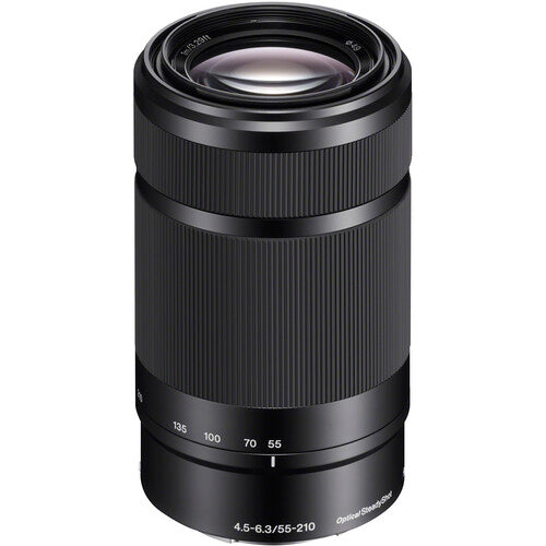 Sony E 55-210mm f/4.5-6.3 OSS Lens, Black