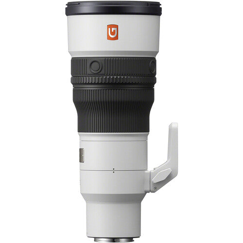 Sony FE 600mm f/6.3 GM OSS lens with hood fitted