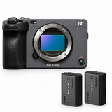 Sony FX3A Full-Frame Cinema Camera + 2x SWIT NP-FZ100 Battery Bundle