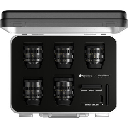 Thypoch Simera-C 5-Lens Cine Prime Kit 21/28/35/50/75mm T1.5 (Leica M-Mount)
