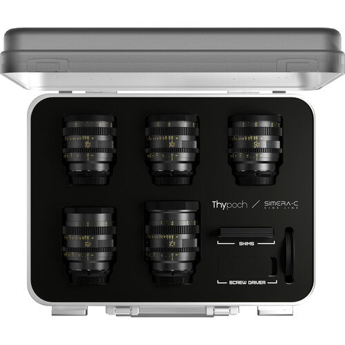 Thypoch Simera-C 5-Lens Cine Prime Kit 21/28/35/50/75mm T1.5 (Sony E-Mount)