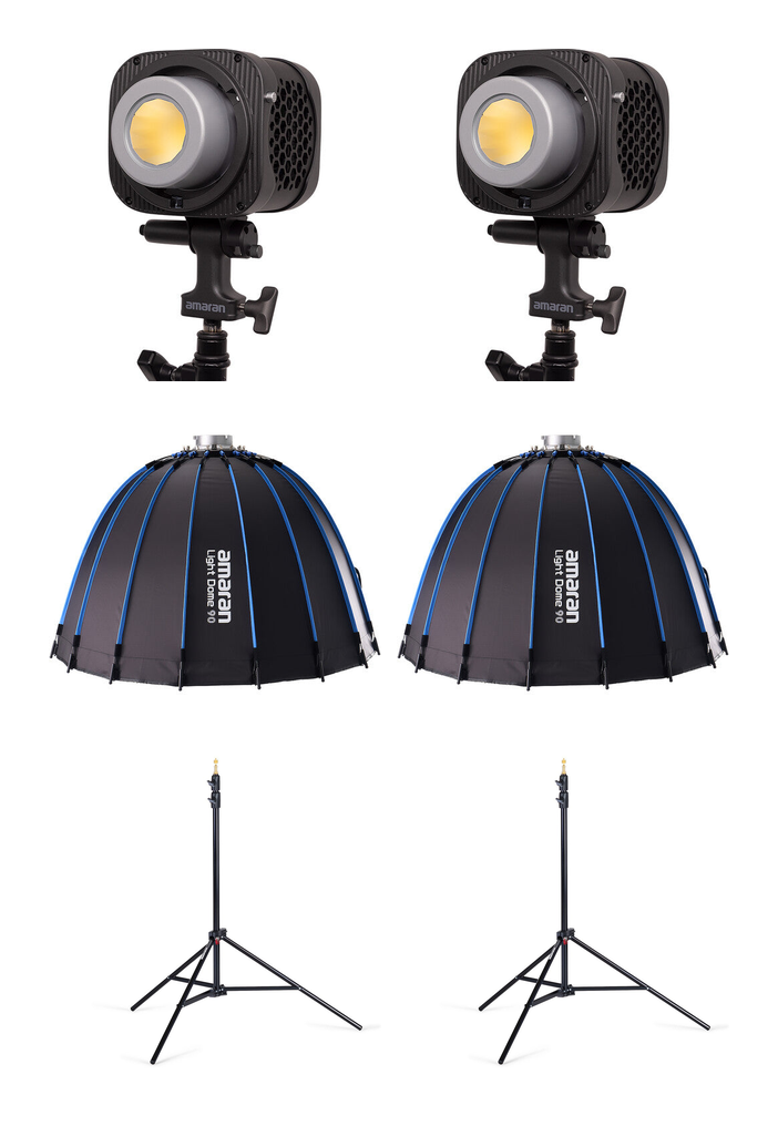 Podcast 2-Point Lighting Kit contents