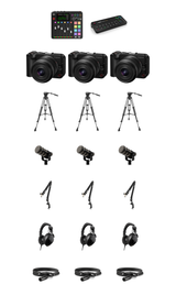 Canon EOS R50 V 3-Camera Live Podcast Bundle