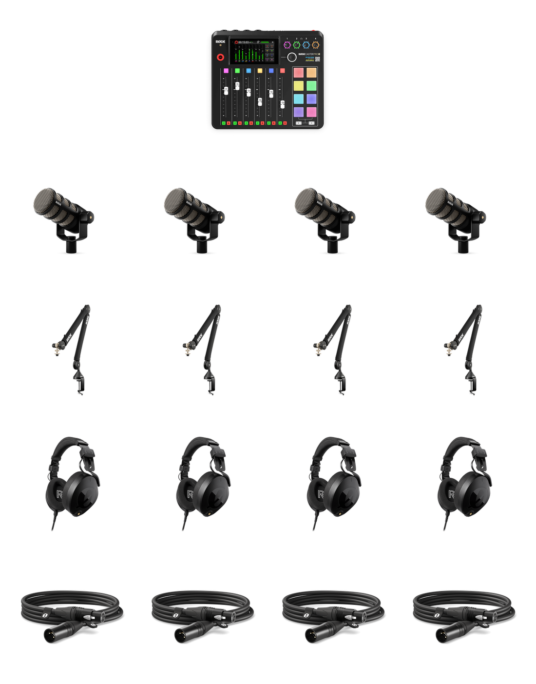 RODE Studio Podcast Package kit contents